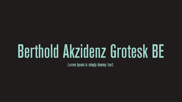 berthold akzidenz grotesk font free download